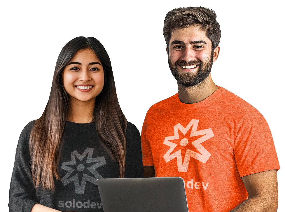 Solodev Cloud Woman and Man Coders